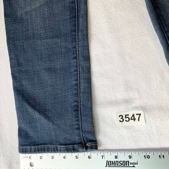 Levi’s Women Jeans 724 size W31 Blue High Rise Stretch Straight Fit 25” Inseam - Picture 6 of 12